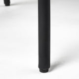 Etienne 26.25" Seat Height Black Wood Seat Black Metal Base Stool by Mercana at Eve Furniture