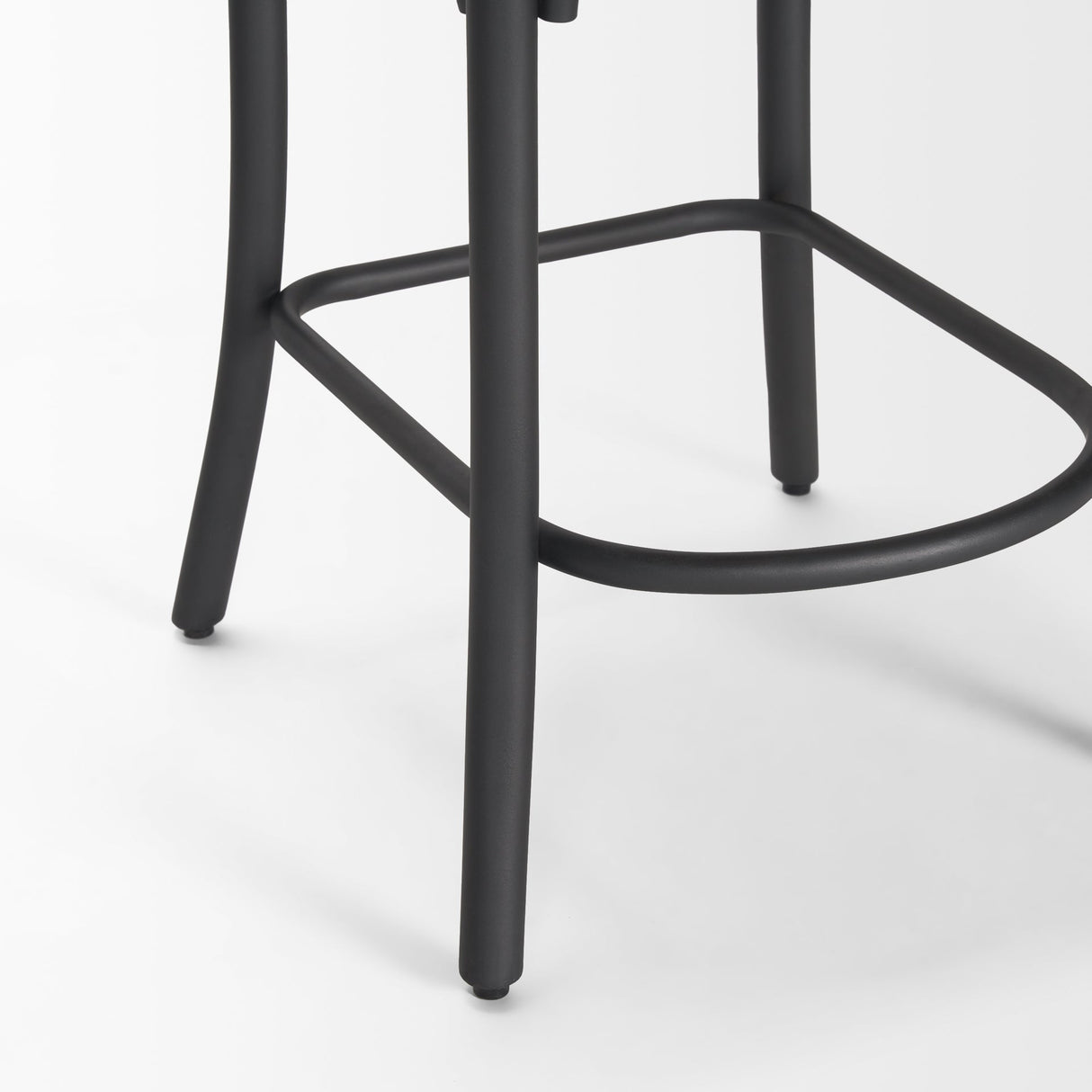 Etienne Light Brown Wood w/ Iron Metal Counter Stool by Mercana at Eve Furniture