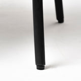 Etienne VII 24" Set of Two Round Top Black Wood and Marble Top Nesting Table by Mercana at Eve Furniture
