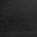 Etienne VII 24" Set of Two Round Top Black Wood and Marble Top Nesting Table by Mercana at Eve Furniture