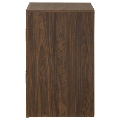 Etienne Walnut 2-drawer Nightstand Bedside Table by Coaster at Eve Furniture