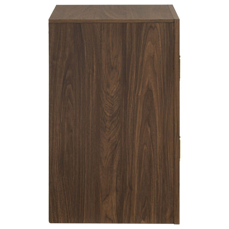 Etienne Walnut 2-drawer Nightstand Bedside Table by Coaster at Eve Furniture