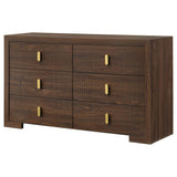 Etienne Walnut 6-drawer Bedroom Dresser by Coaster at Eve Furniture