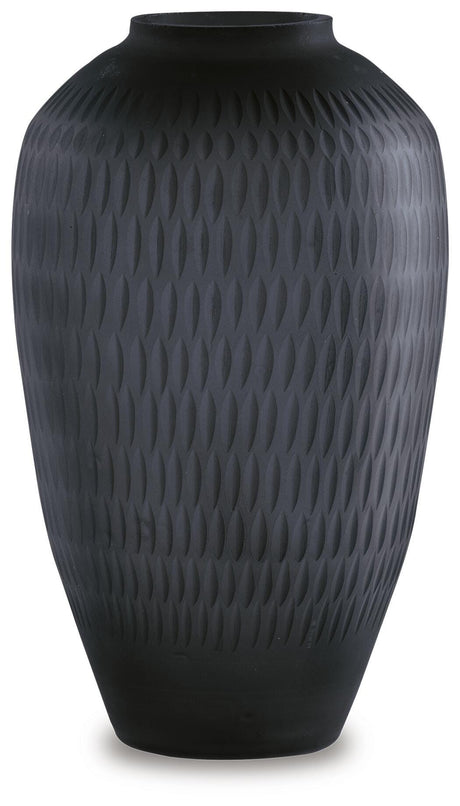 Etney Slate Vase by Ashley at Eve Furniture
