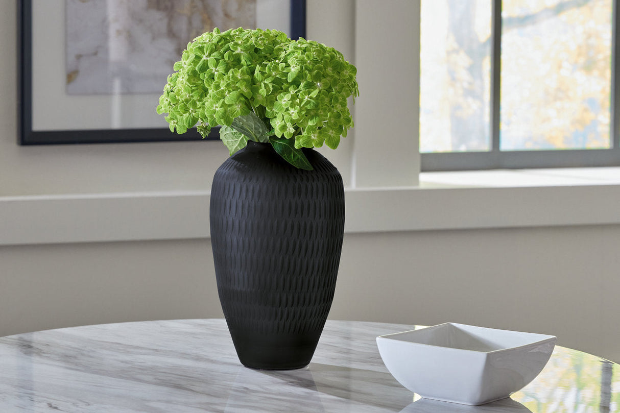 Etney Slate Vase by Ashley at Eve Furniture