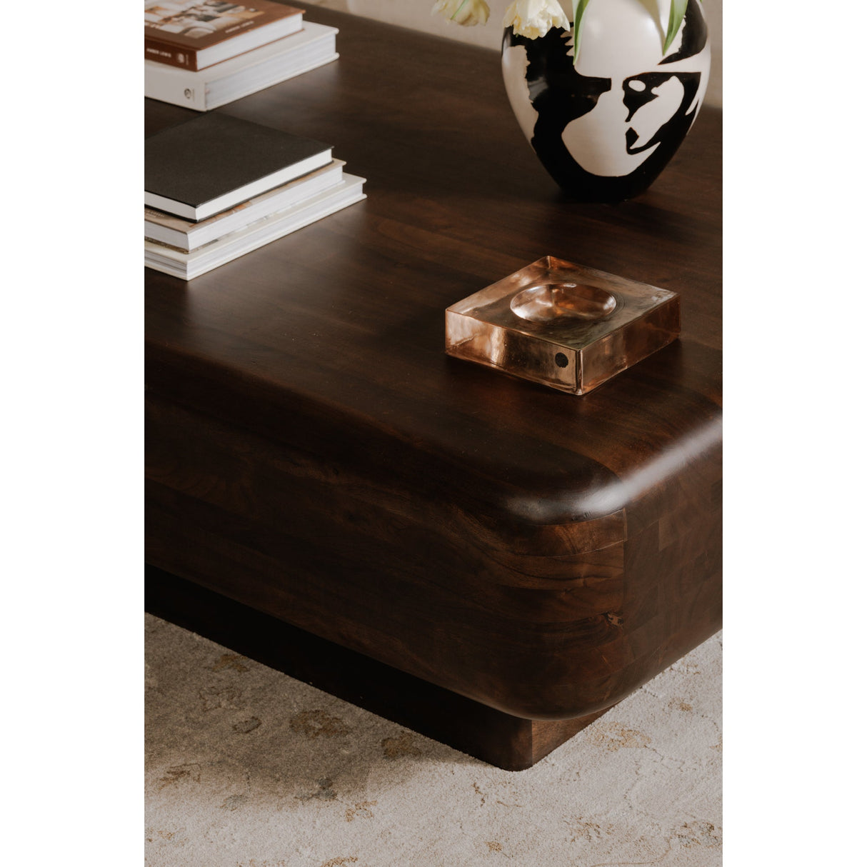 Eton Dark Brown Coffee Table by Moe's Home at Eve Furniture