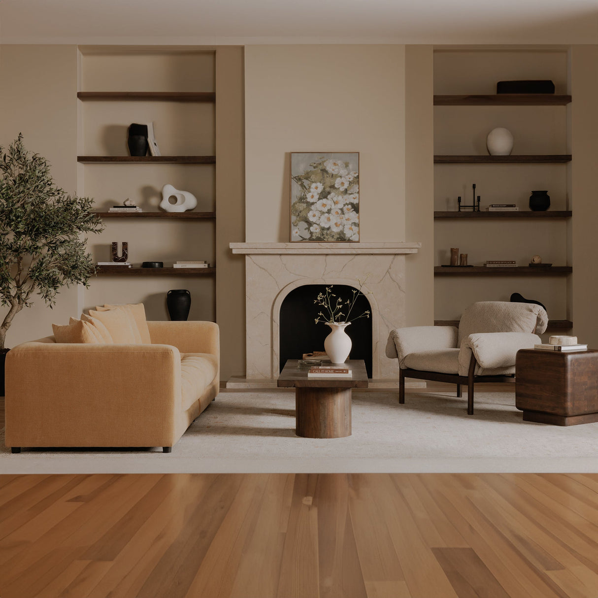 Eton Dark Brown Side Table by Moe's Home at Eve Furniture