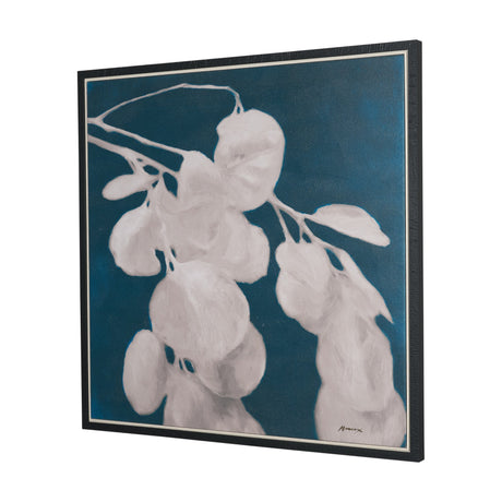 Eucalyptus I by Julianne Marcoux Hand-Embellished Textured Framed Canvas Artwork by Mercana at Eve Furniture