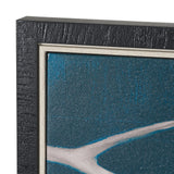 Eucalyptus I by Julianne Marcoux Hand-Embellished Textured Framed Canvas Artwork by Mercana at Eve Furniture
