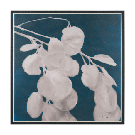 Eucalyptus I by Julianne Marcoux Hand-Embellished Textured Framed Canvas Artwork by Mercana at Eve Furniture