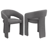 Eudora Boucle Upholstered Dining Side Chair Grey