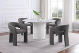 Eudora Boucle Upholstered Dining Side Chair Grey