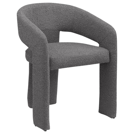 Eudora Boucle Upholstered Dining Side Chair Grey