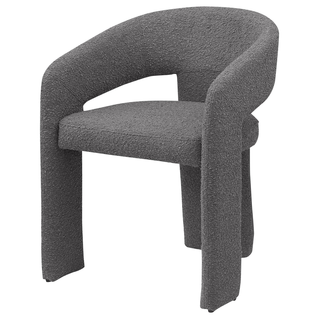 Eudora Boucle Upholstered Dining Side Chair Grey