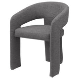 Eudora Boucle Upholstered Dining Side Chair Grey