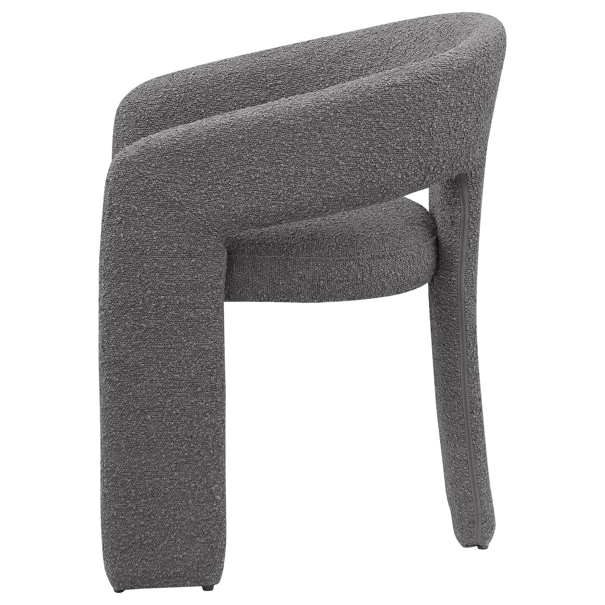 Eudora Boucle Upholstered Dining Side Chair Grey