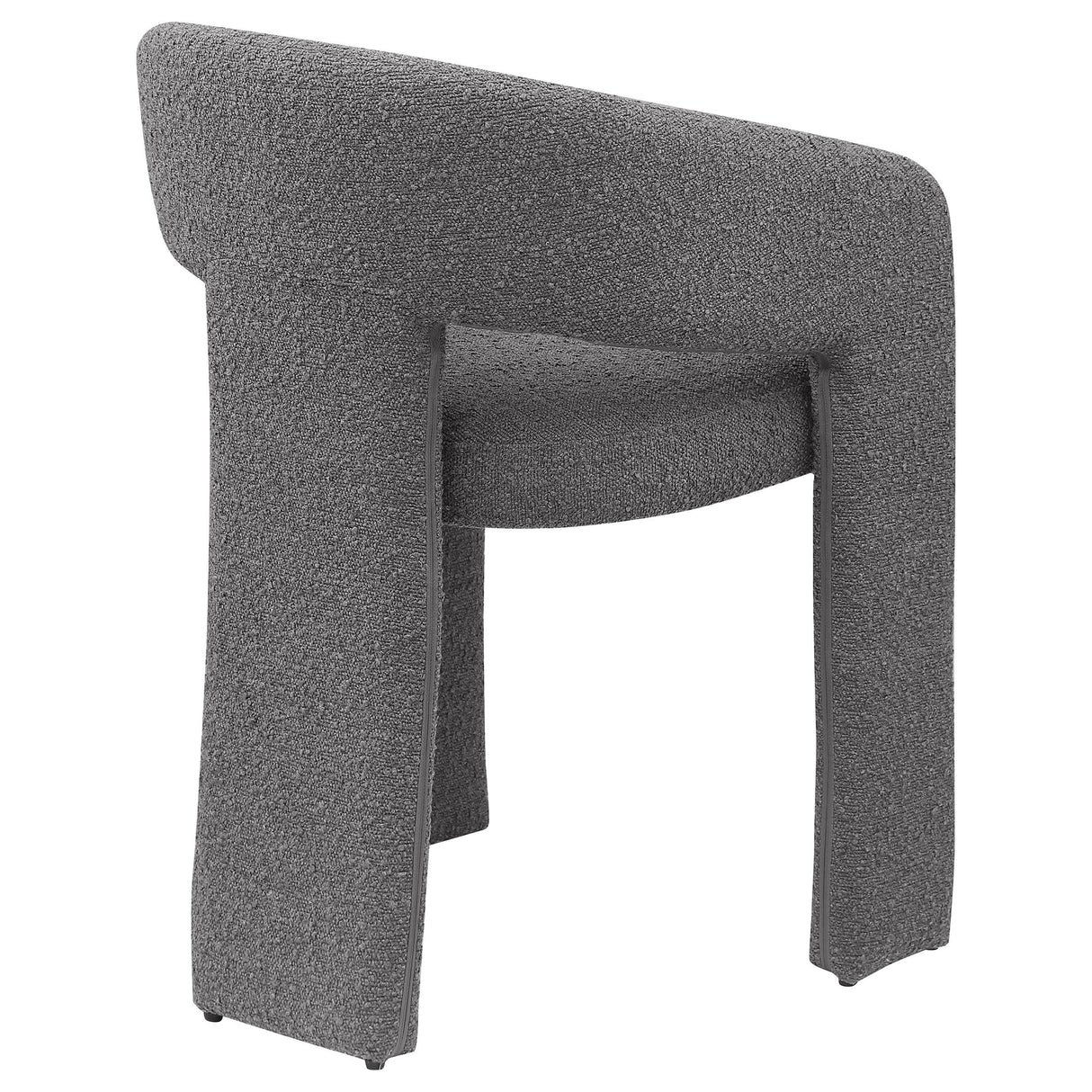 Eudora Boucle Upholstered Dining Side Chair Grey