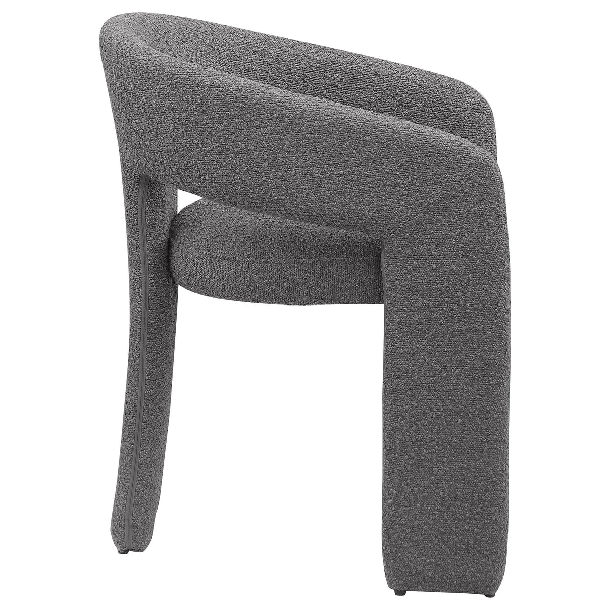 Eudora Boucle Upholstered Dining Side Chair Grey