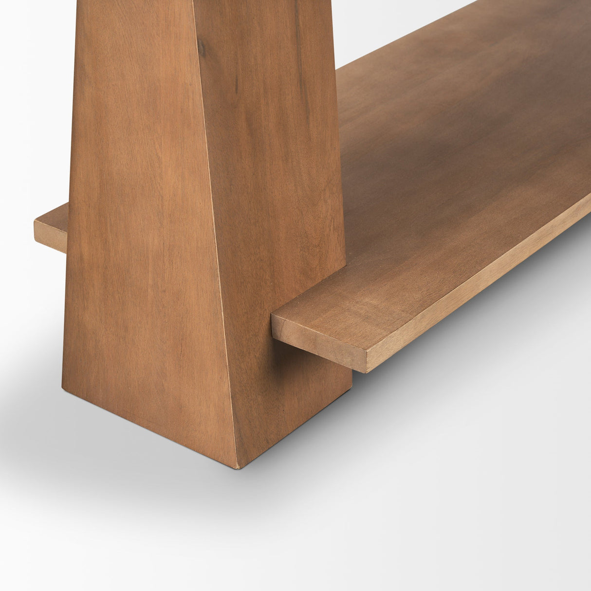 Eula Medium Brown Wood Console Table by Mercana at Eve Furniture