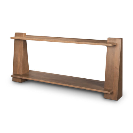 Eula Medium Brown Wood Console Table by Mercana at Eve Furniture