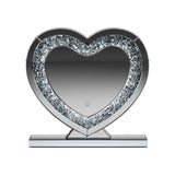 Euston Silver Heart Shape Table Mirror