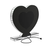 Euston Silver Heart Shape Table Mirror