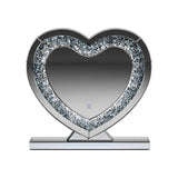 Euston Silver Heart Shape Table Mirror by Coaster at Eve Furniture