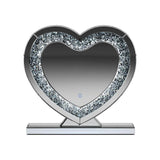 Euston Silver Heart Shape Table Mirror by Coaster at Eve Furniture