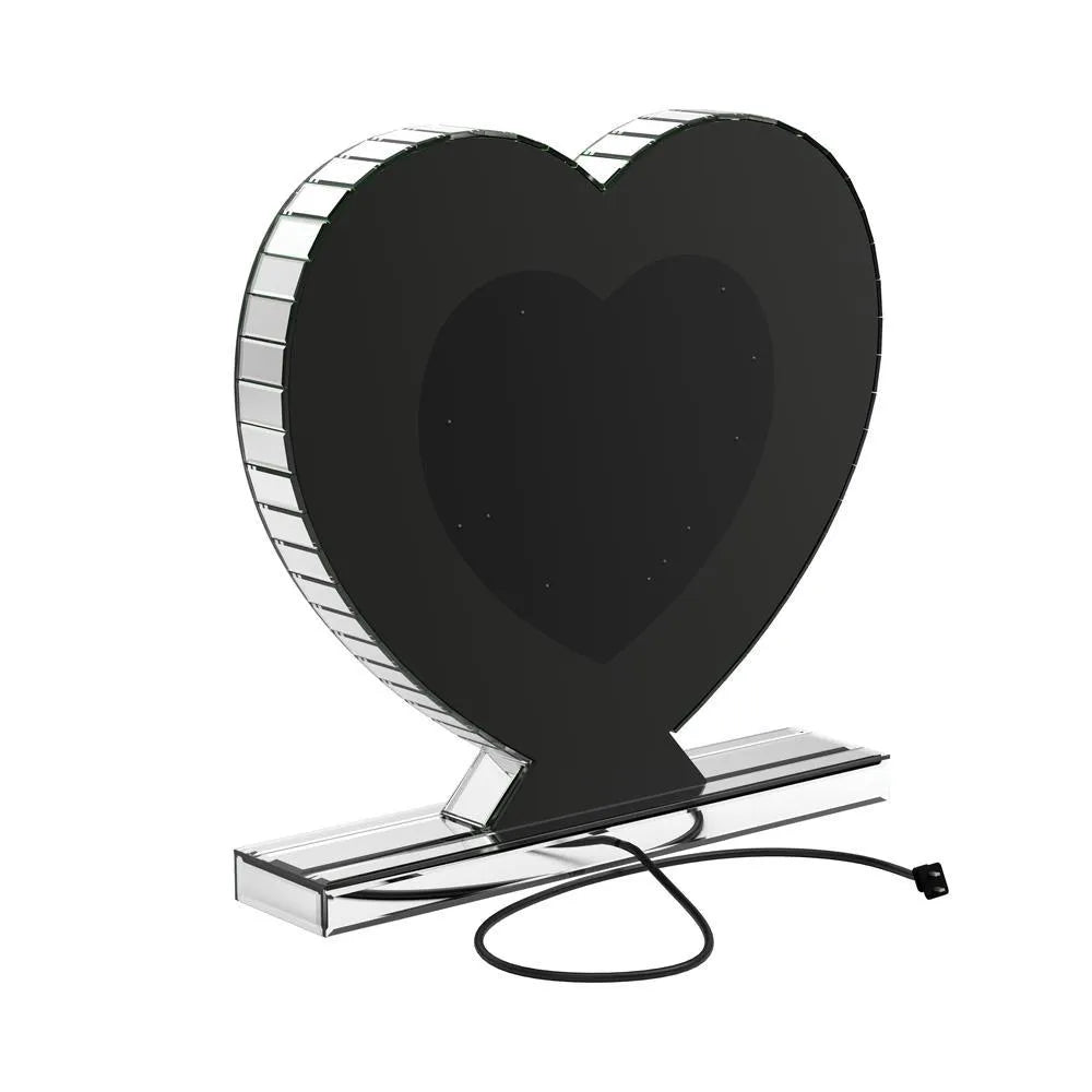 Euston Silver Heart Shape Table Mirror by Coaster at Eve Furniture