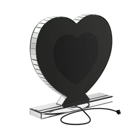 Euston Silver Heart Shape Table Mirror by Coaster at Eve Furniture