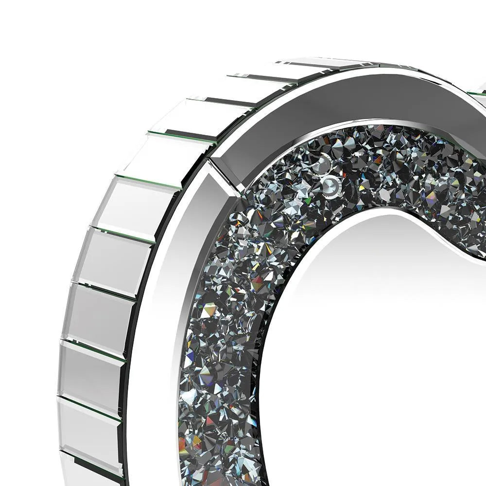 Euston Silver Heart Shape Table Mirror by Coaster at Eve Furniture