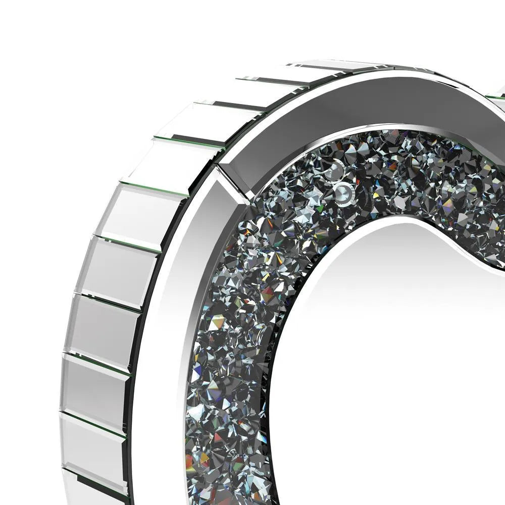 Euston Silver Heart Shape Table Mirror by Coaster at Eve Furniture