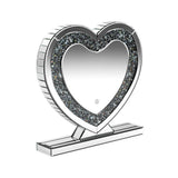Euston Silver Heart Shape Table Mirror by Coaster at Eve Furniture