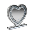 Euston Silver Heart Shape Table Mirror by Coaster at Eve Furniture