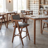 Eva White Counter Table by Zuomod at Eve Furniture