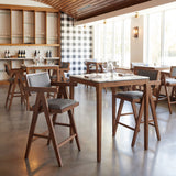Eva White Counter Table by Zuomod at Eve Furniture