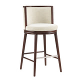 Evalyn Barstool in Cream by Manhattan Comfort at Eve Furniture
