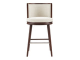 Evalyn Barstool in Cream by Manhattan Comfort at Eve Furniture