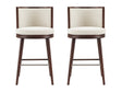 Evalyn Barstool in Cream (set of 2) by Manhattan Comfort at Eve Furniture