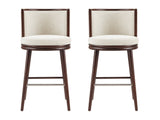 Evalyn Barstool in Cream (set of 2) by Manhattan Comfort at Eve Furniture