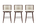 Evalyn Barstool in Cream (set of 3) by Manhattan Comfort at Eve Furniture