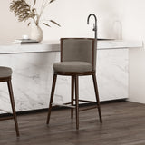 Evalyn Barstool in Dove by Manhattan Comfort at Eve Furniture