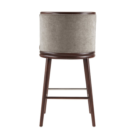 Evalyn Barstool in Dove by Manhattan Comfort at Eve Furniture