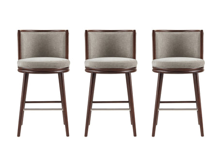 Evalyn Barstool in Dove (set of 3) by Manhattan Comfort at Eve Furniture