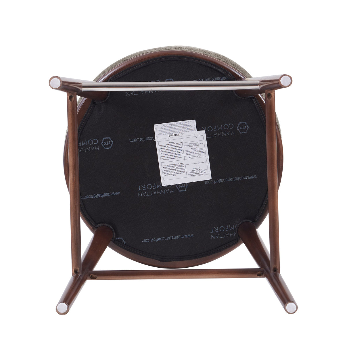 Evalyn Barstool in Dove (set of 3) by Manhattan Comfort at Eve Furniture