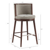 Evalyn Barstool in Dove (set of 3) by Manhattan Comfort at Eve Furniture