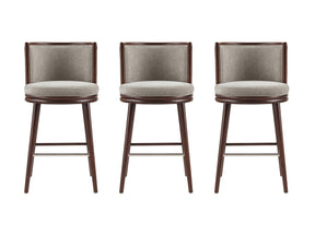 Evalyn Barstool in Dove (set of 3) by Manhattan Comfort at Eve Furniture