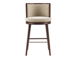 Evalyn Barstool in Natural by Manhattan Comfort at Eve Furniture