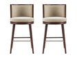 Evalyn Barstool in Natural (set of 2) by Manhattan Comfort at Eve Furniture