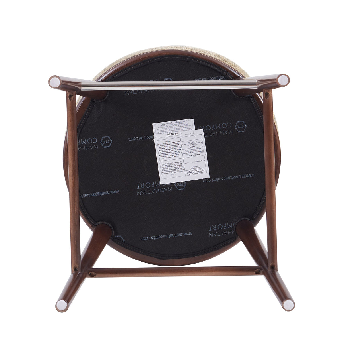 Evalyn Barstool in Natural (set of 3) by Manhattan Comfort at Eve Furniture